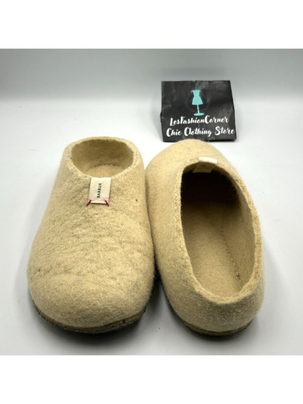 Baabuk Men's Vainilla Wool Felted Mel Slip-On Slippers Size 11 (44) 3298 - Picture 5 of 16
